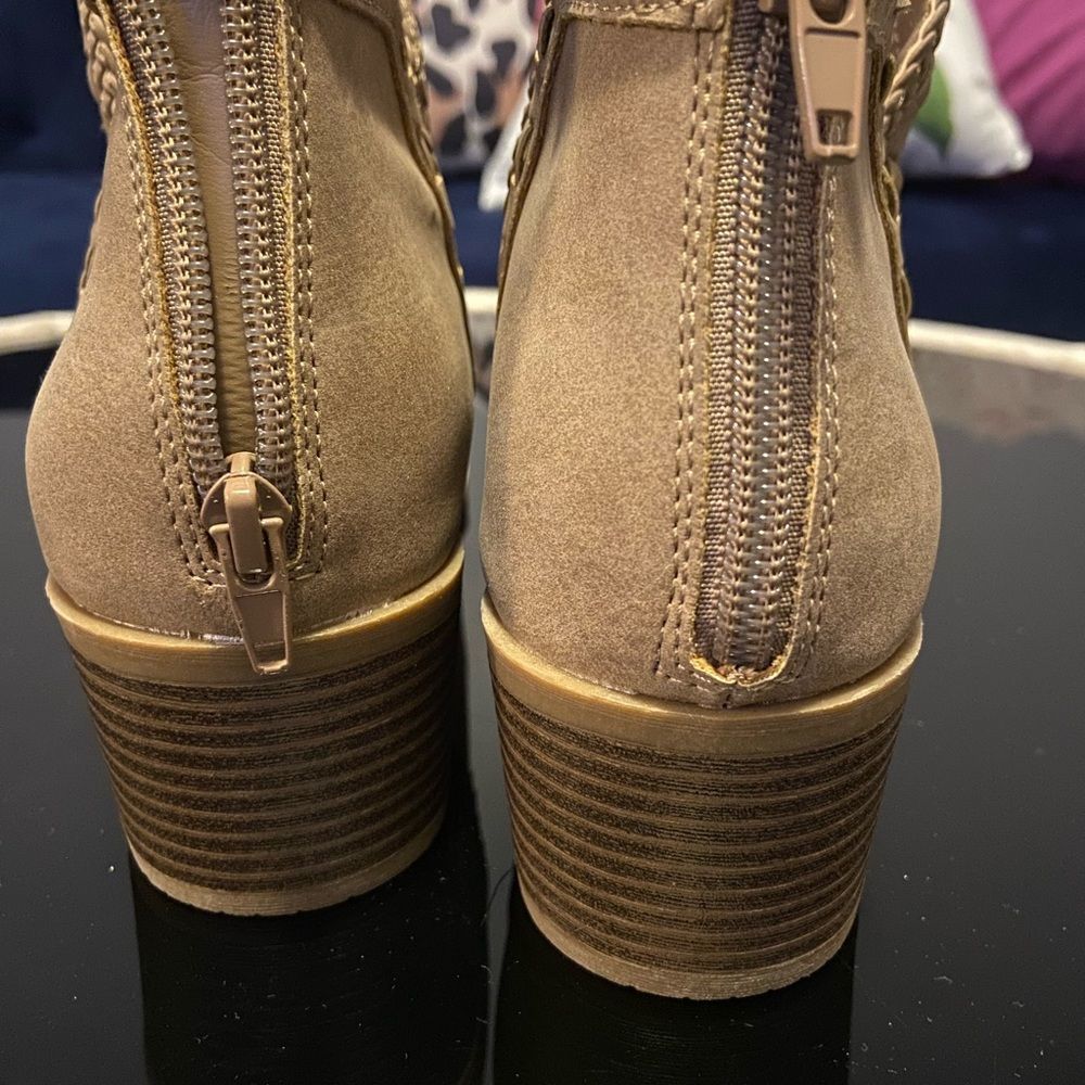 Tan Suede Booties - Picture 8 of 8